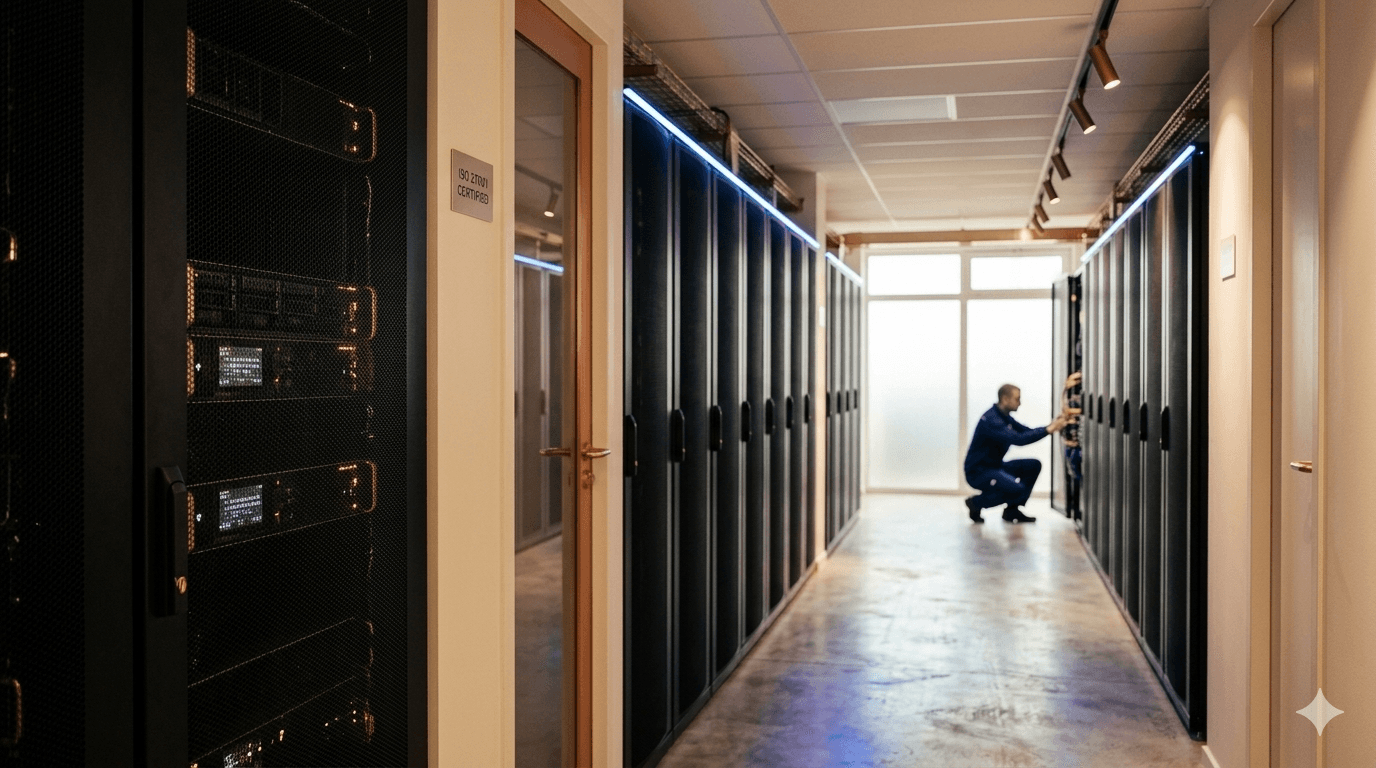 Datacenter sécurisé, hébergement souverain France certifié HDS et ISO 27001