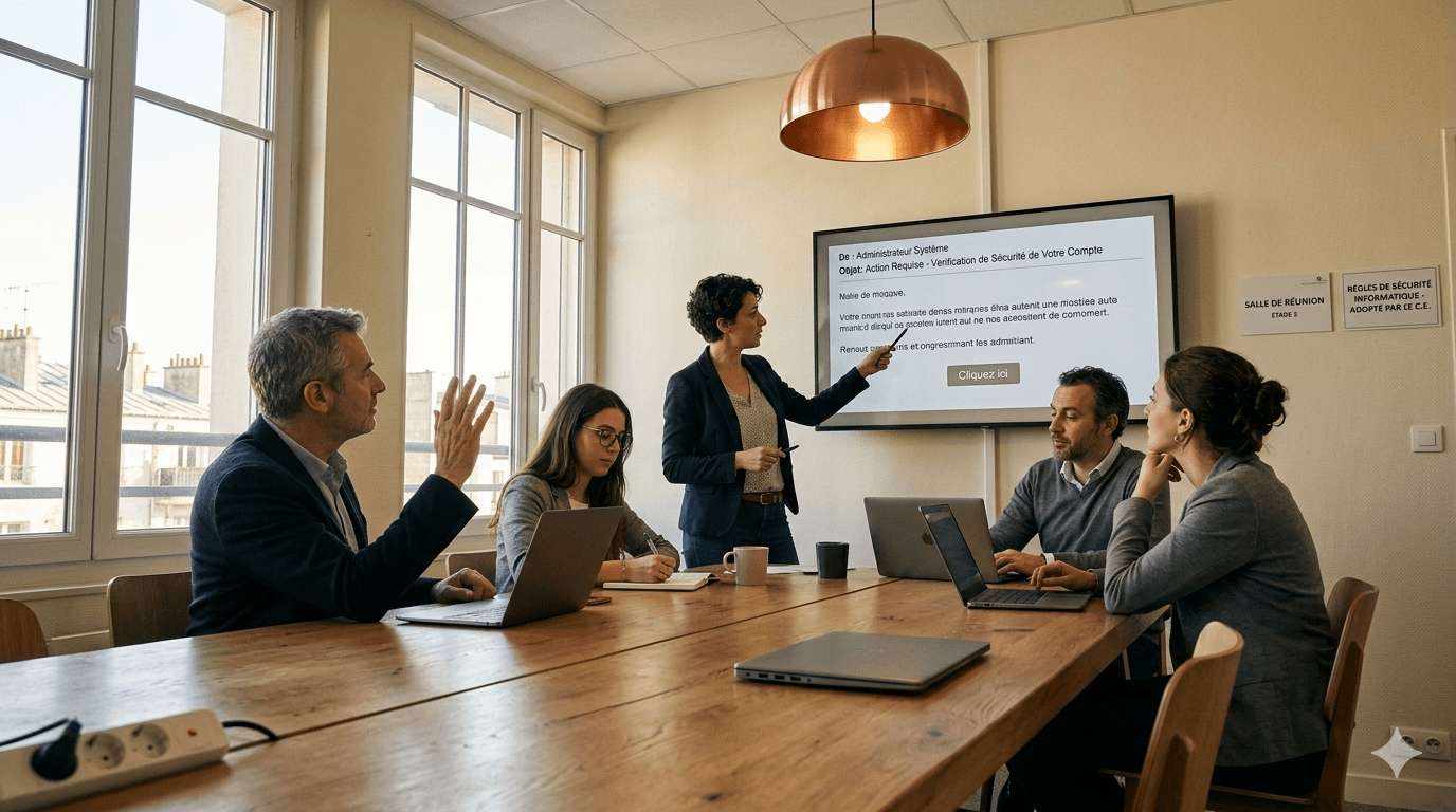 Atelier de formation cyber, sensibilisation au phishing et hygiène numérique